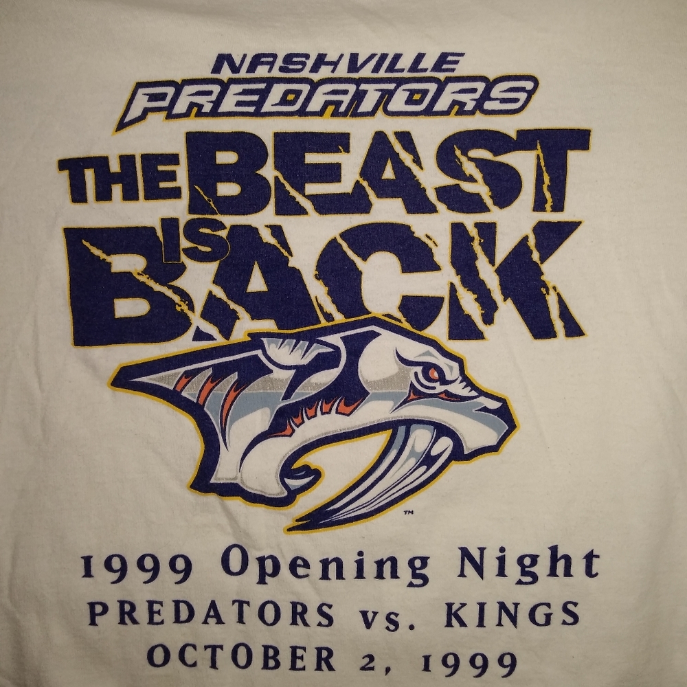 Nashville predators opening night 1999.